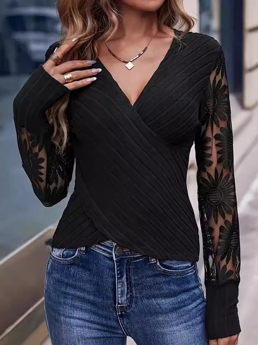 Embroidered Lace T-Shirt