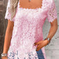 Elegant Lace Short Sleeve T-Shirt