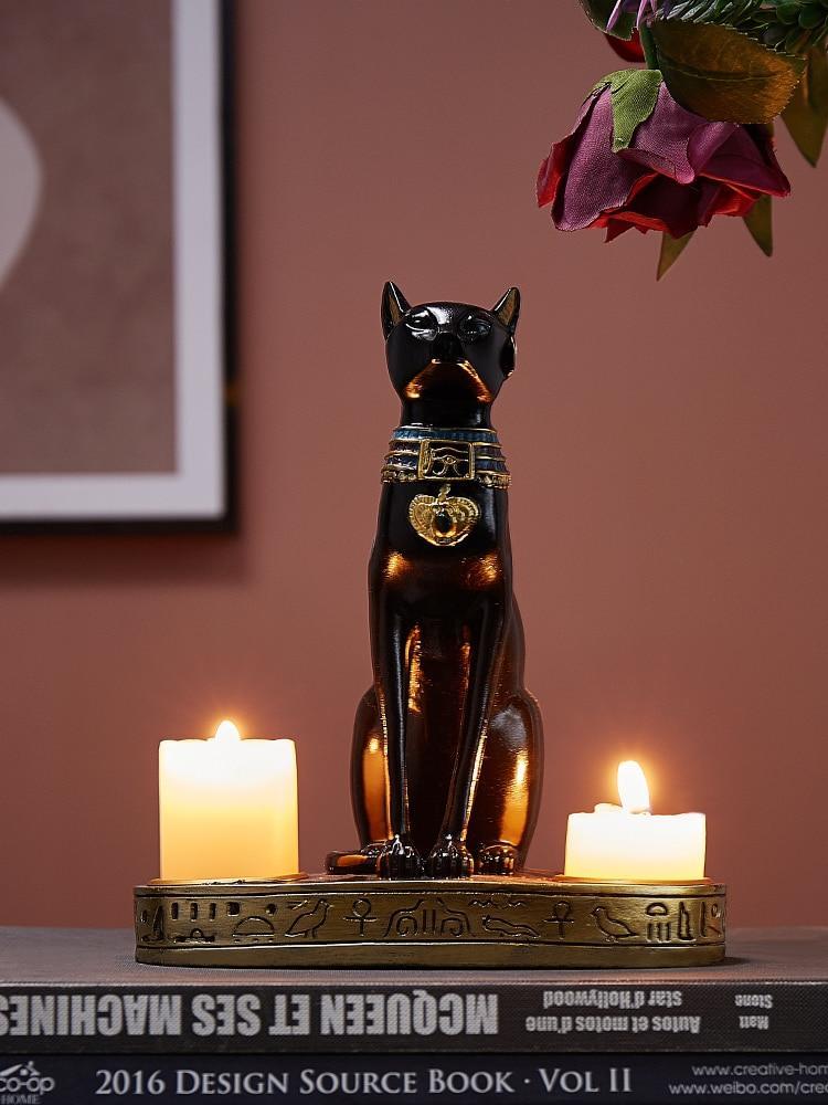 Bastet Egyptian Cat Candlestick