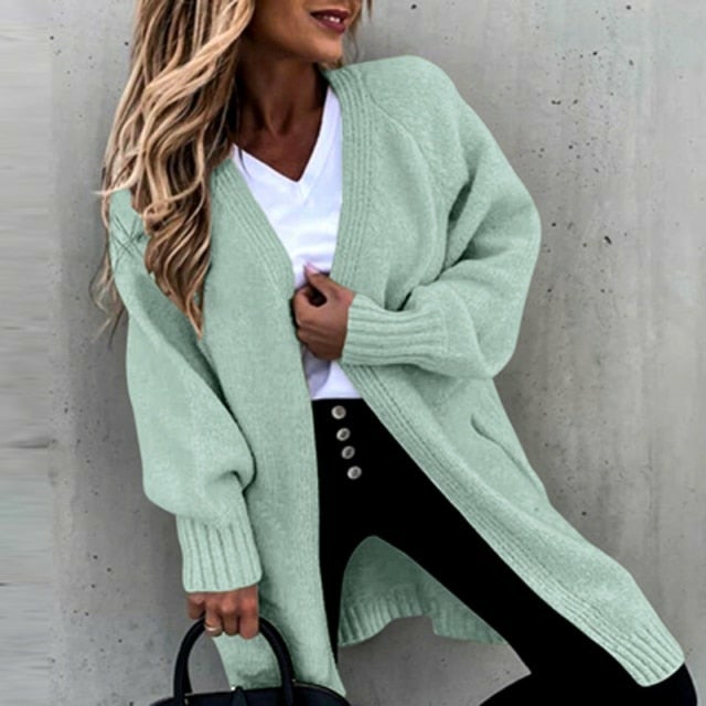 Casual Loose Solid Cardigan