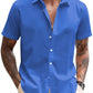 Casual Linen Blend Button Down Shirt (US Only)