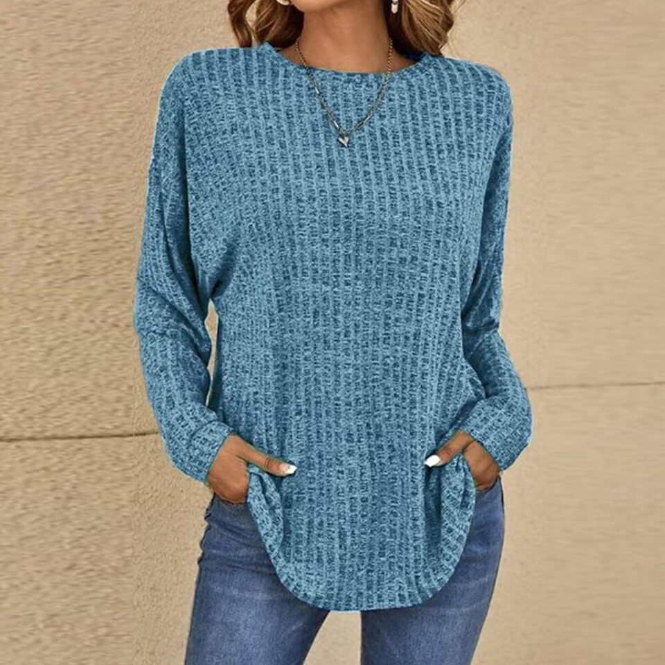 Freya - Stylish Ribbed Jumper