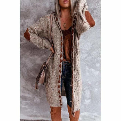 Casual Hooded Long Cardigan