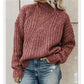 Casual Solid Knitted Sweater