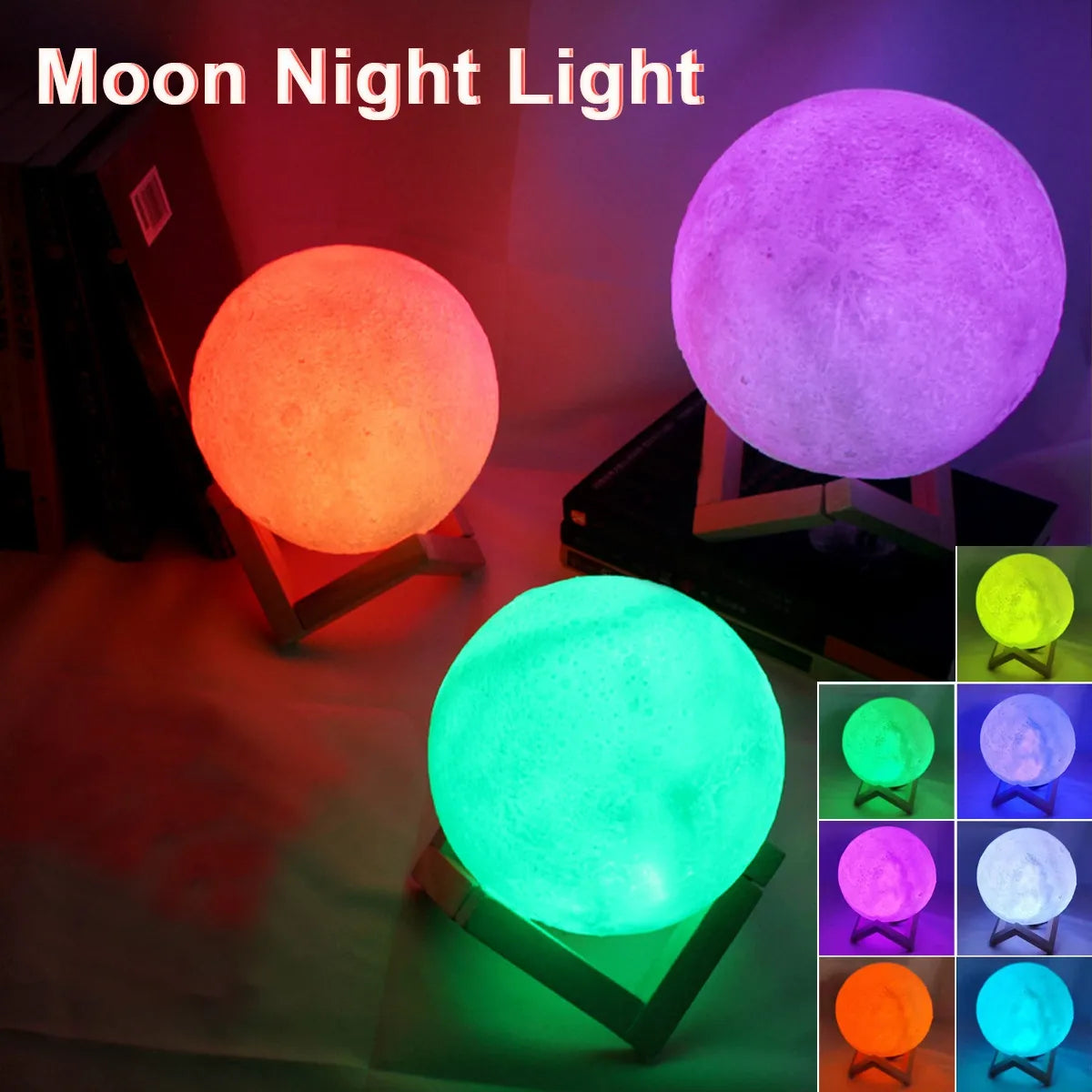 🌕 Moon Lamp LED Night Light